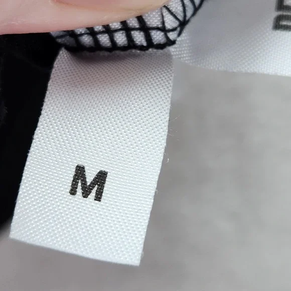 Reformation Crop Tank Top Womens Medium Black Ribbed Knit Fitted Made In‎ USA - Picture 4 of 8